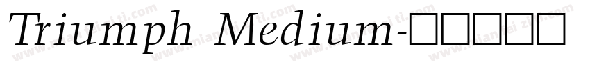 Triumph Medium字体转换